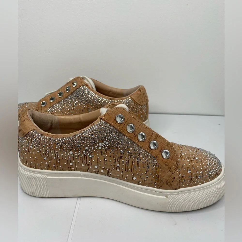 ALEX MARIE 4 Feature Technology Cork Sneaker Bling Embellished Sparkle